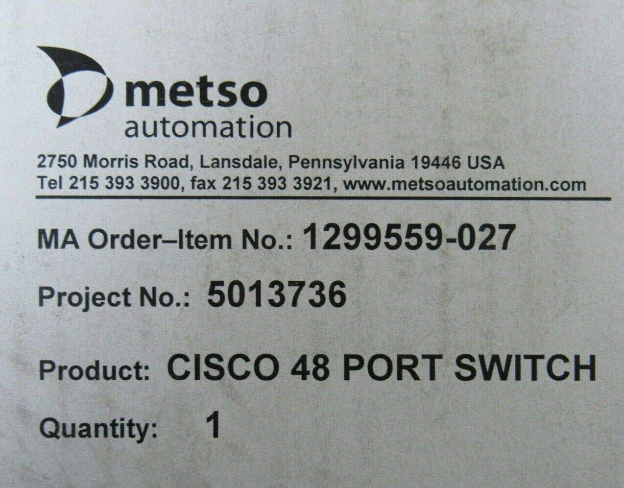 Refurbished Cisco WS-C2960S-48TS-L 48-Port Gigabit Ethernet Switch | Layer 2 Managed Network Switch for Office, Data Center & Small Business Networks | High-Speed Connectivity & Reliable Performance