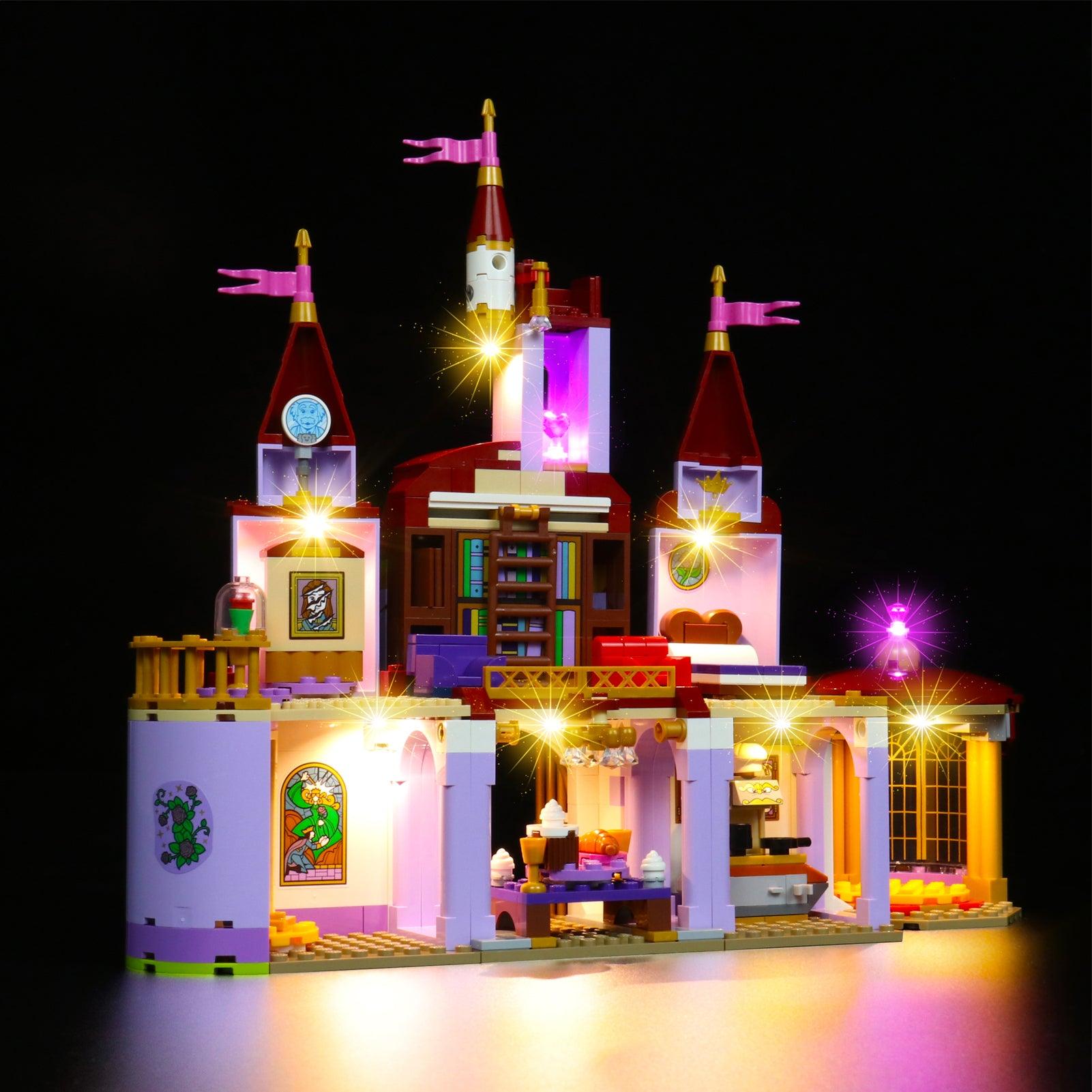 LEGO Disney Belle and The Beast's Castle 43196 Light Kit - LED Lighting Set for LEGO Building Blocks | Enhance Your Disney Princess Castle Display for Home Decor & Collectors