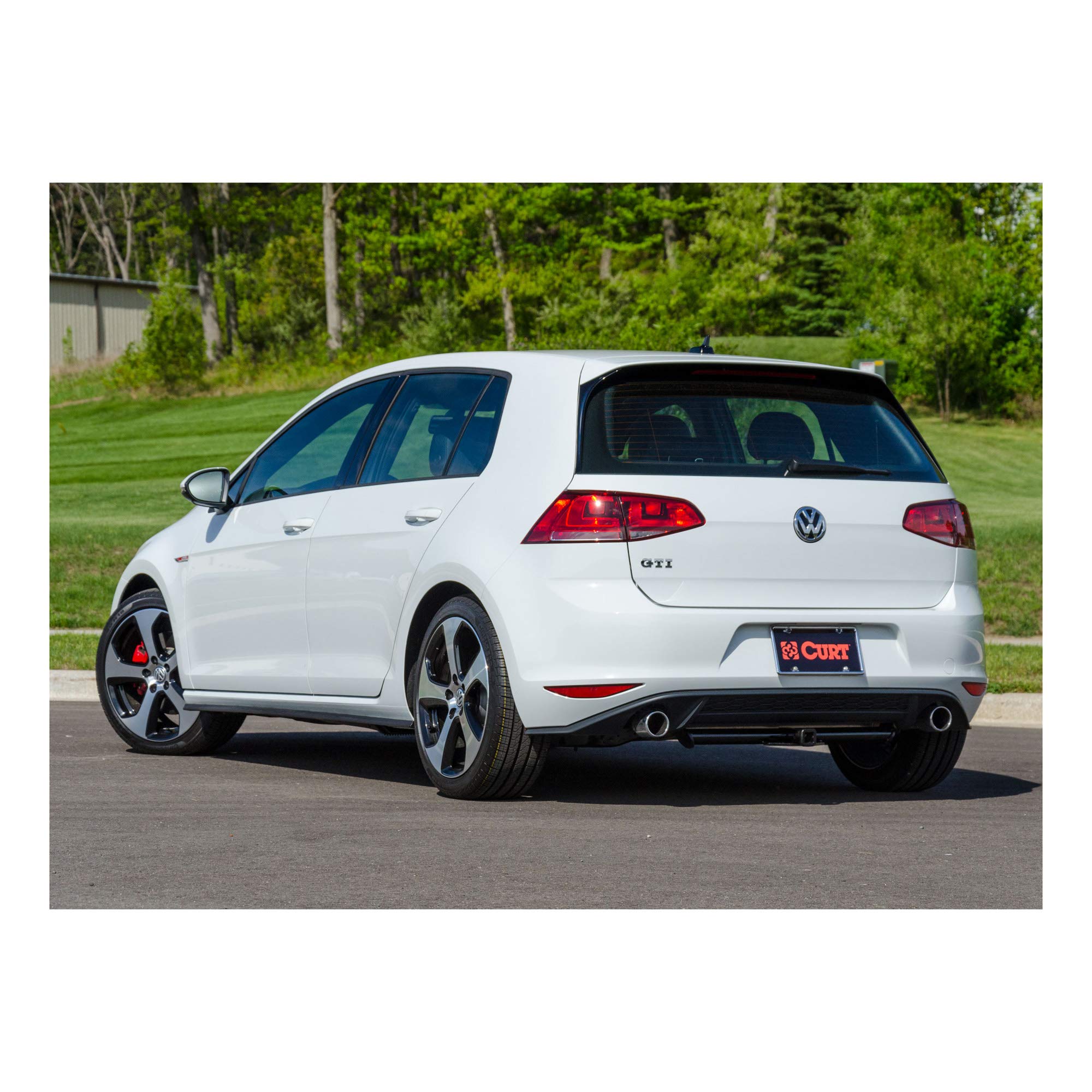 CURT 11412 Class 1 Trailer Hitch 1-1/4 Inch Receiver for Volkswagen Golf & GTI - Black | Towing Bike Rack & Cargo Carrier | Perfect for Camping, Road Trips & Outdoor Adventures