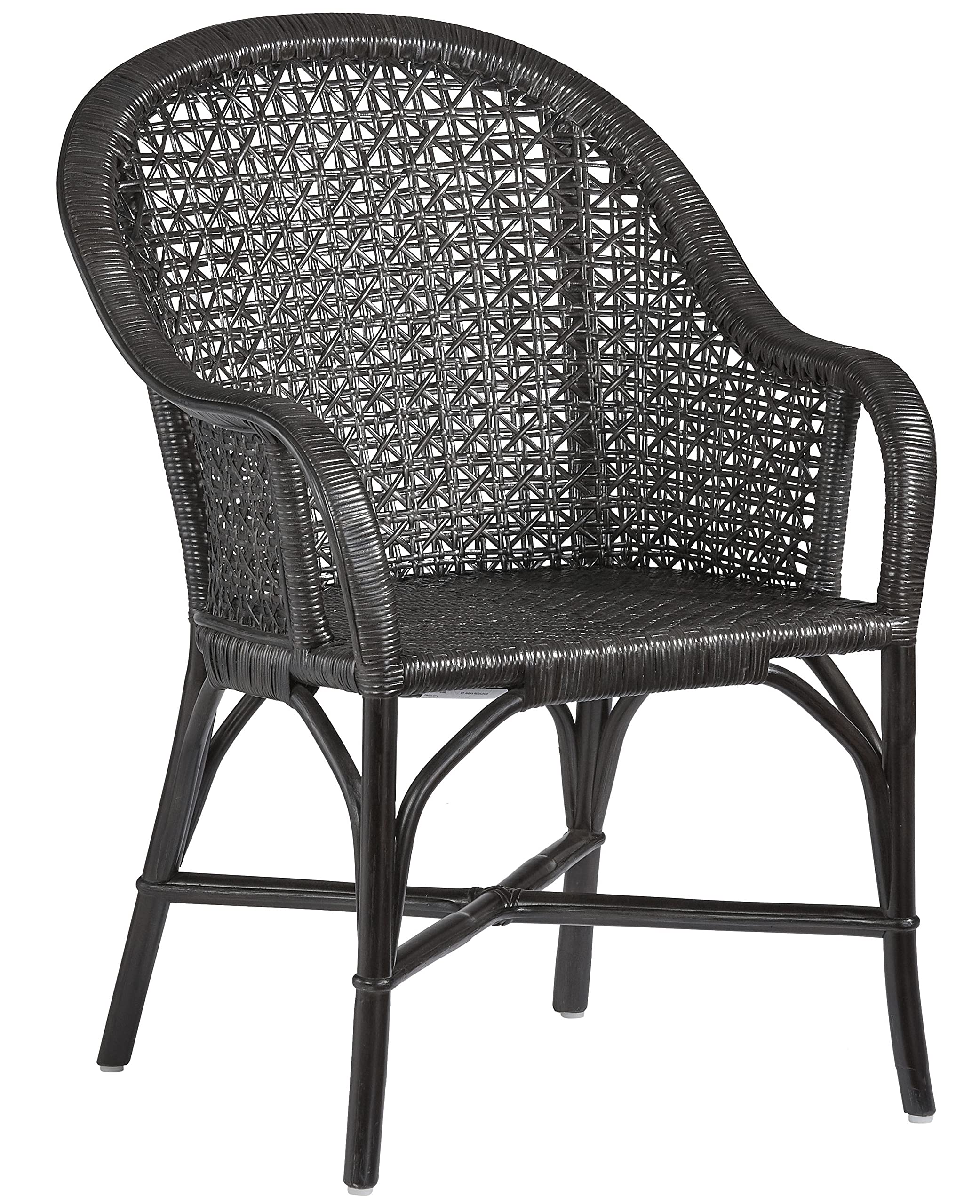 Progressive Furniture Louie Accent Arm Chair - Modern Black Upholstered Living Room Chair for Home Office, Lounge & Reading Nook