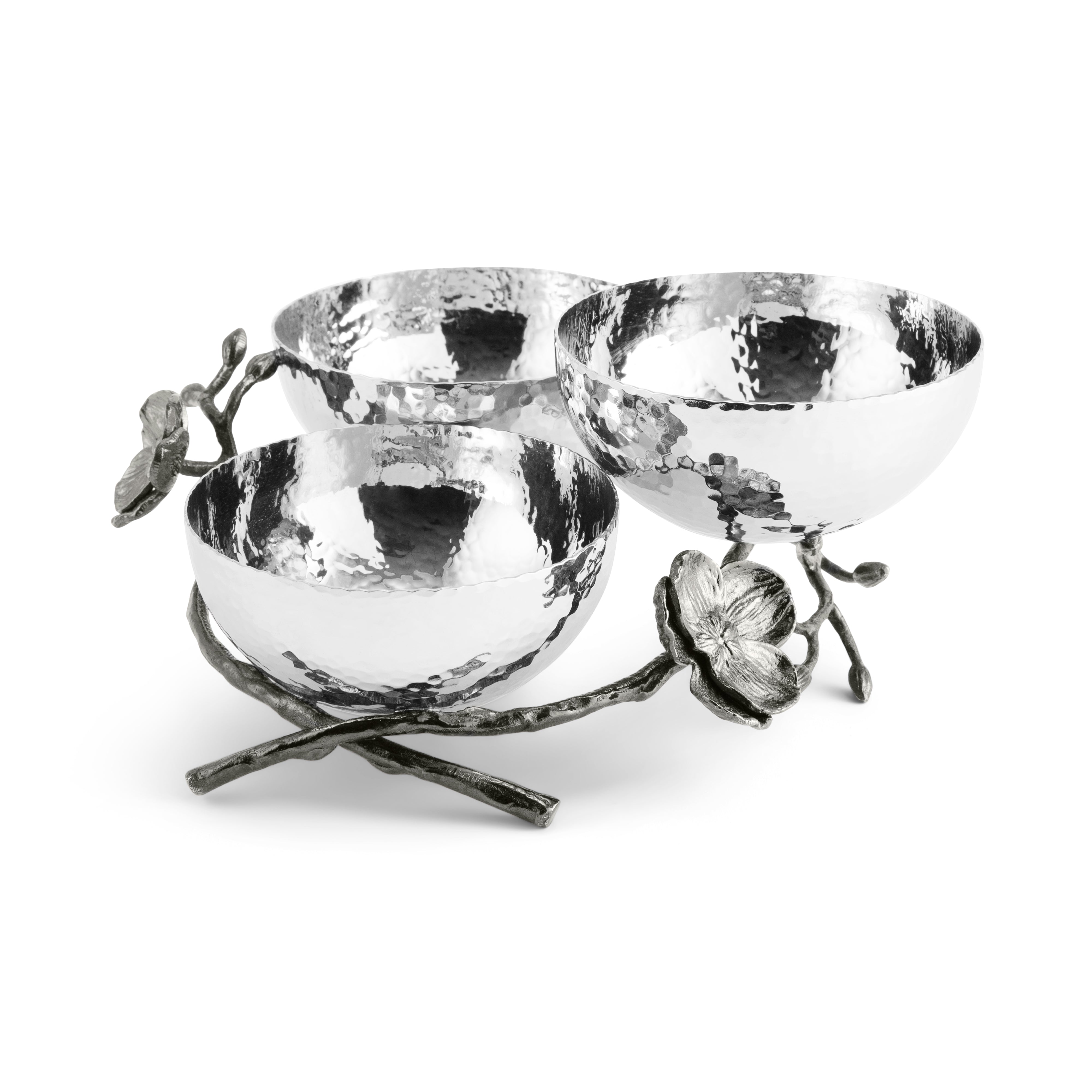 Premium Black Orchid Nut Dish - Elegant Snack Bowl for Nuts, Candy & Party Treats - Perfect for Entertaining, Home Decor & Gift Giving