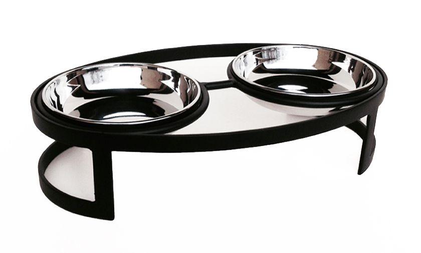 Wrought Iron Wire Tiny Oval Raised Double Diner - X Small (9.5
