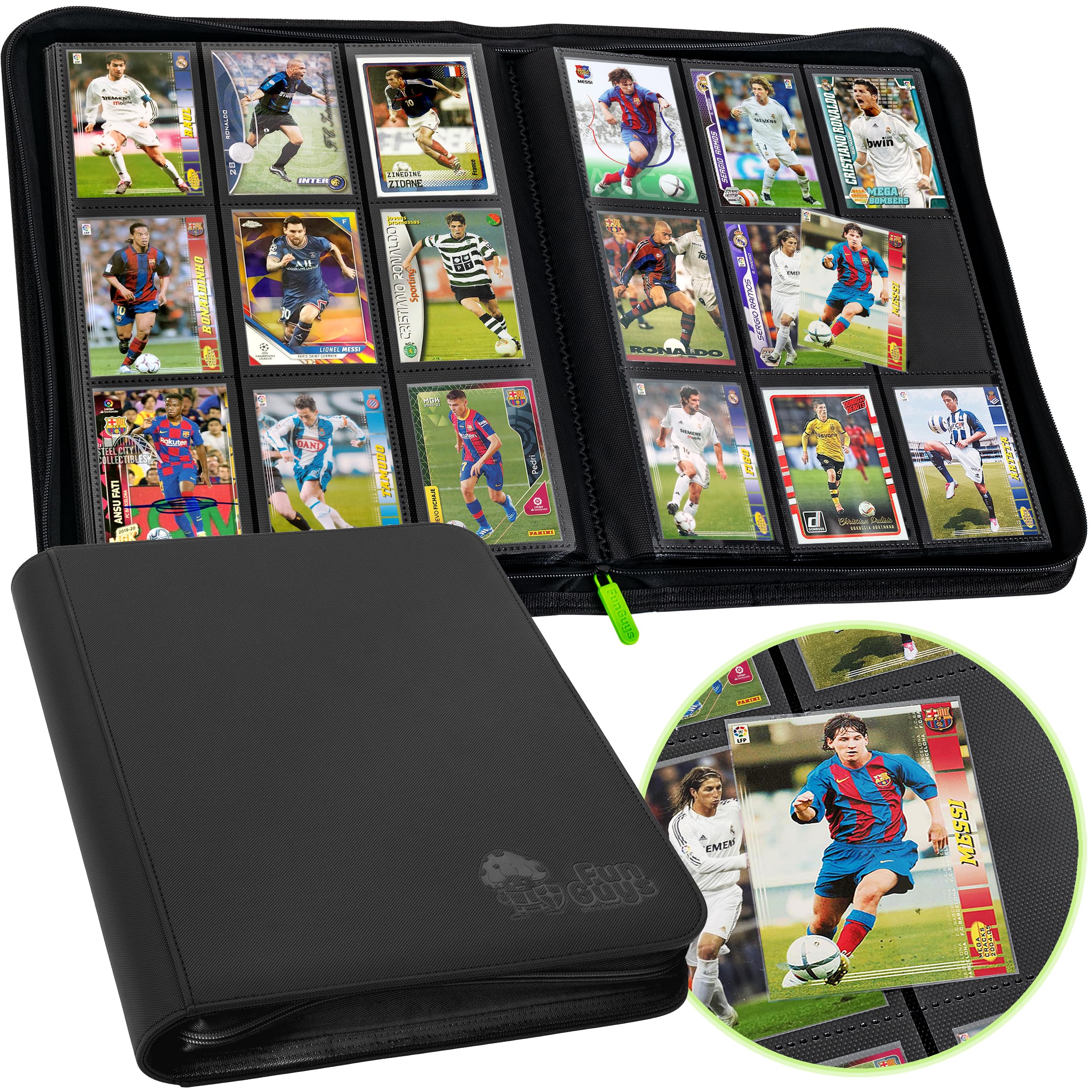 Premium 9-Pocket Trading Card Binder - Side Loading 504-Capacity for Pokemon, Sports, Yugioh & MTG Cards | Durable TCG Card Collection Organizer | Perfect for Collectors, Tournaments & Storage