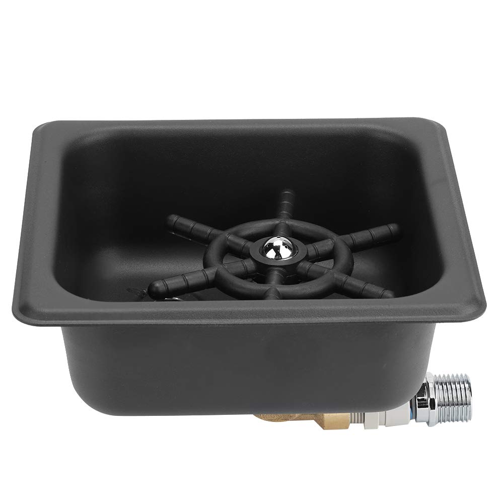 Automatic Cup Washer - Matte Black Stainless Steel Bar Glass Rinser for Coffee, Tea & Cocktail Cleaning | Perfect for Hotels, Bars, Cafes & Restaurants