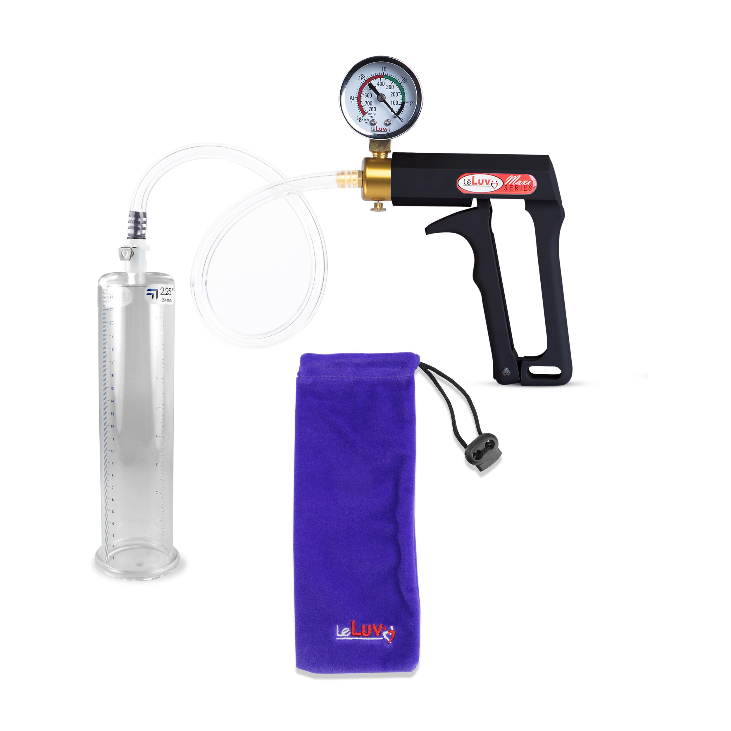 LeLuv Penis Pump with Pressure Gauge - 9