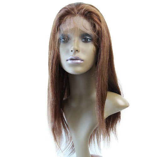 100% Human Hair Front Lace Wig - European Virgin Remy Hair, Natural Straight #4 Color | Perfect for Daily Wear, Cosplay & Special Occasions