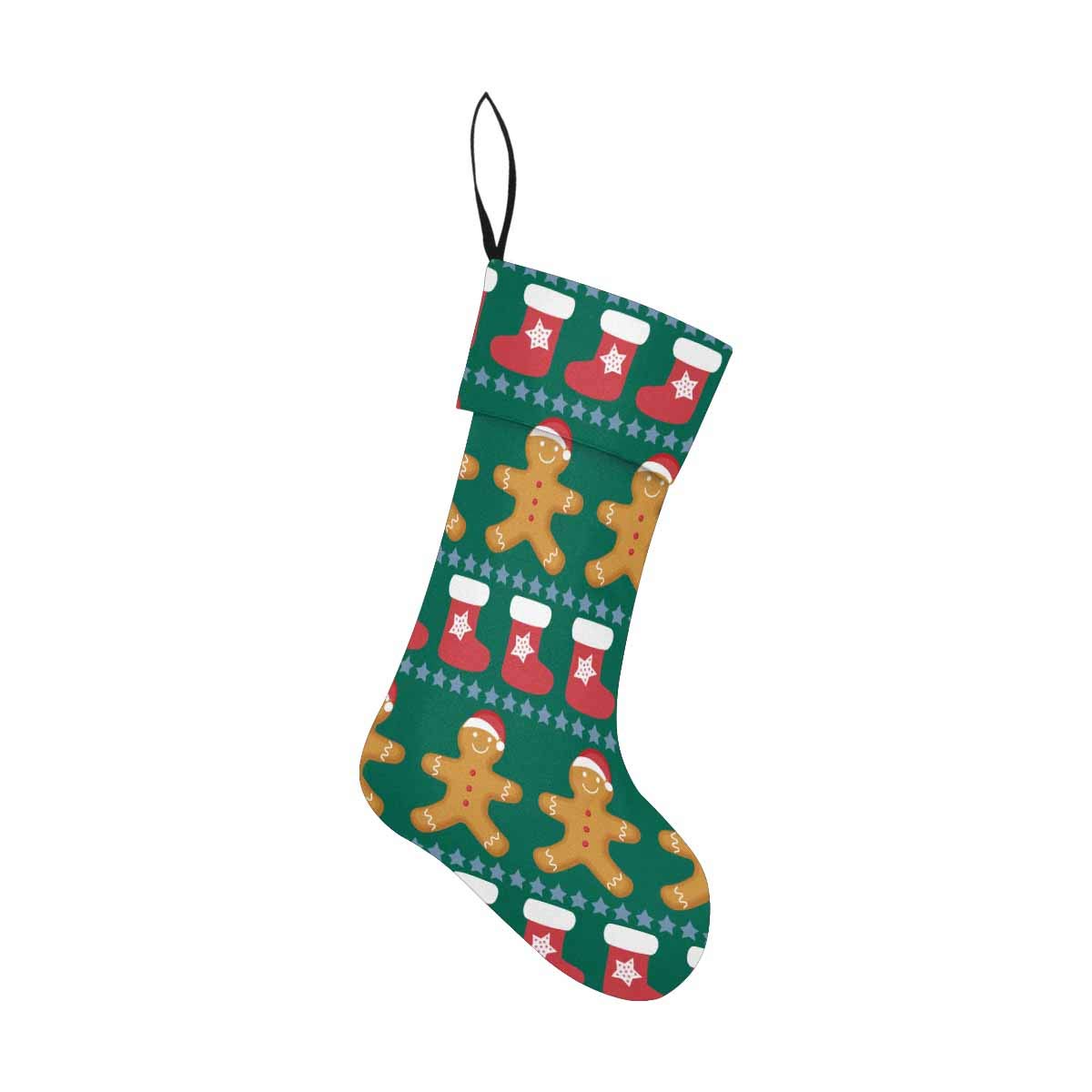 INTERESTPRINT Gingerbread Man Christmas Stockings - Festive Holiday Decor for Fireplace Mantel, Tree, and Home Decorations | Perfect for Xmas Gifts & Seasonal Celebrations