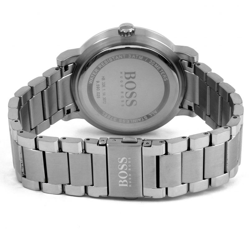 HUGO BOSS Men's Oxygen Stainless Steel Watch 1513597 - Luxury Chronograph Timepiece for Business, Casual & Formal Occasions