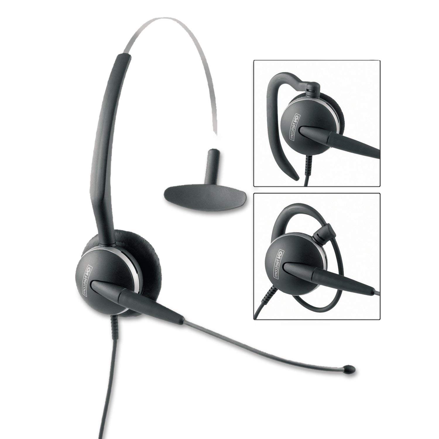 GN 2125 Binaural Over-the-Head Telephone Headset with Noise Canceling Microphone - Comfortable Office Headset for Call Centers, Customer Service & Remote Work