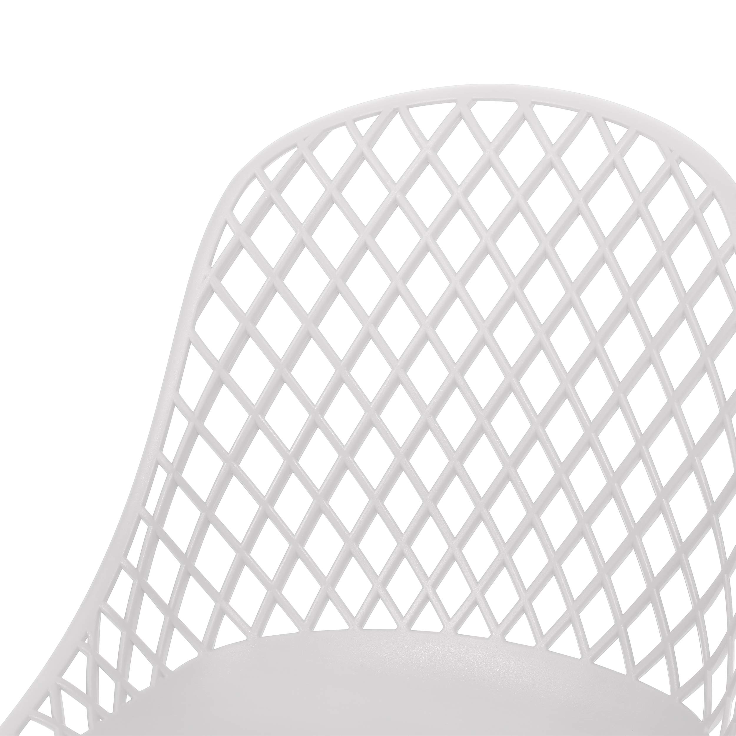 Christopher Knight Home Delora Outdoor Dining Chairs (Set of 2) - White Patio Furniture for Garden, Poolside & Backyard Dining