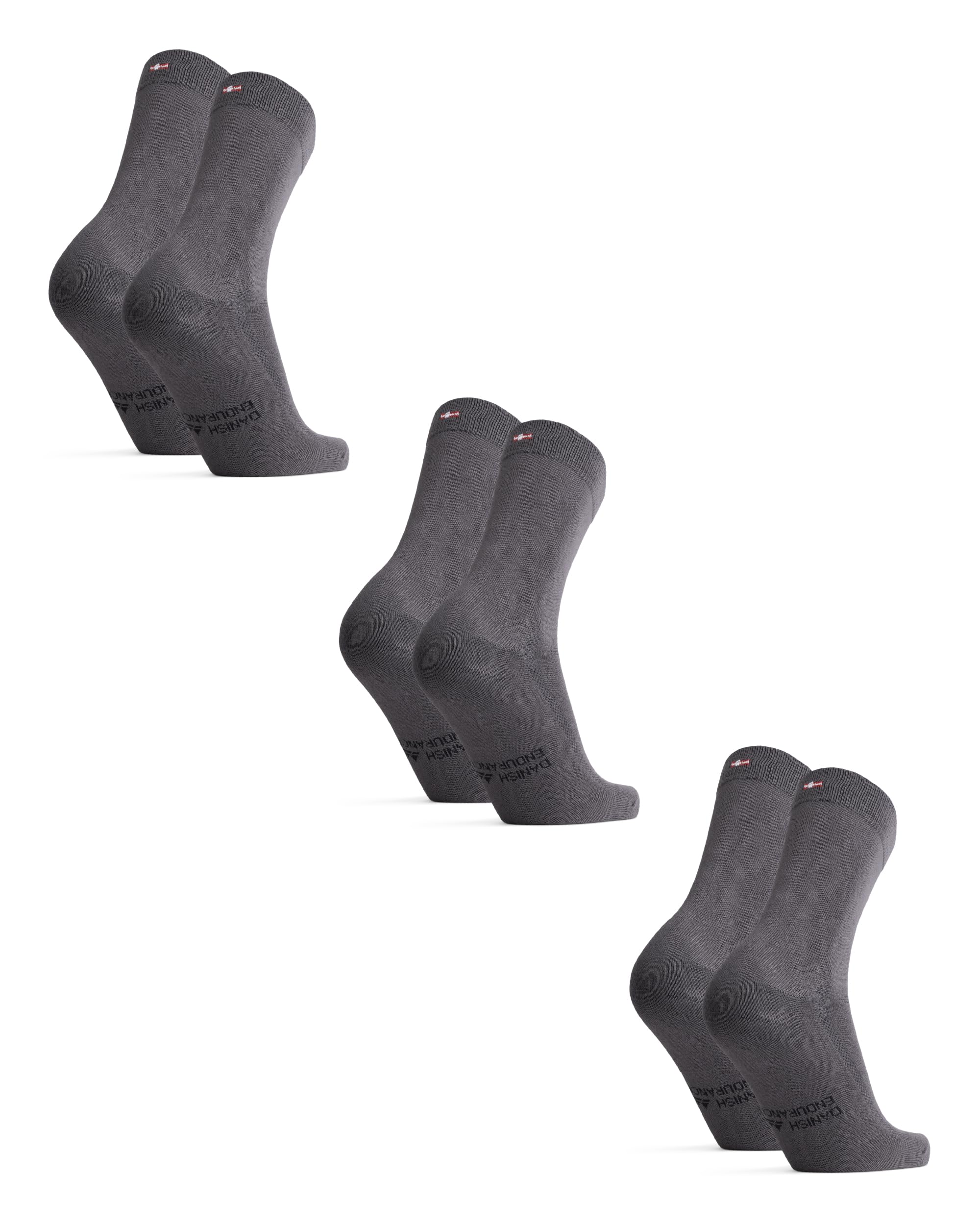 DANISH ENDURANCE Bamboo Viscose Dress Socks - Premium Soft Unisex Socks for Men & Women (3-Pack) - Breathable Comfort for Office, Formal Events & Daily Wear