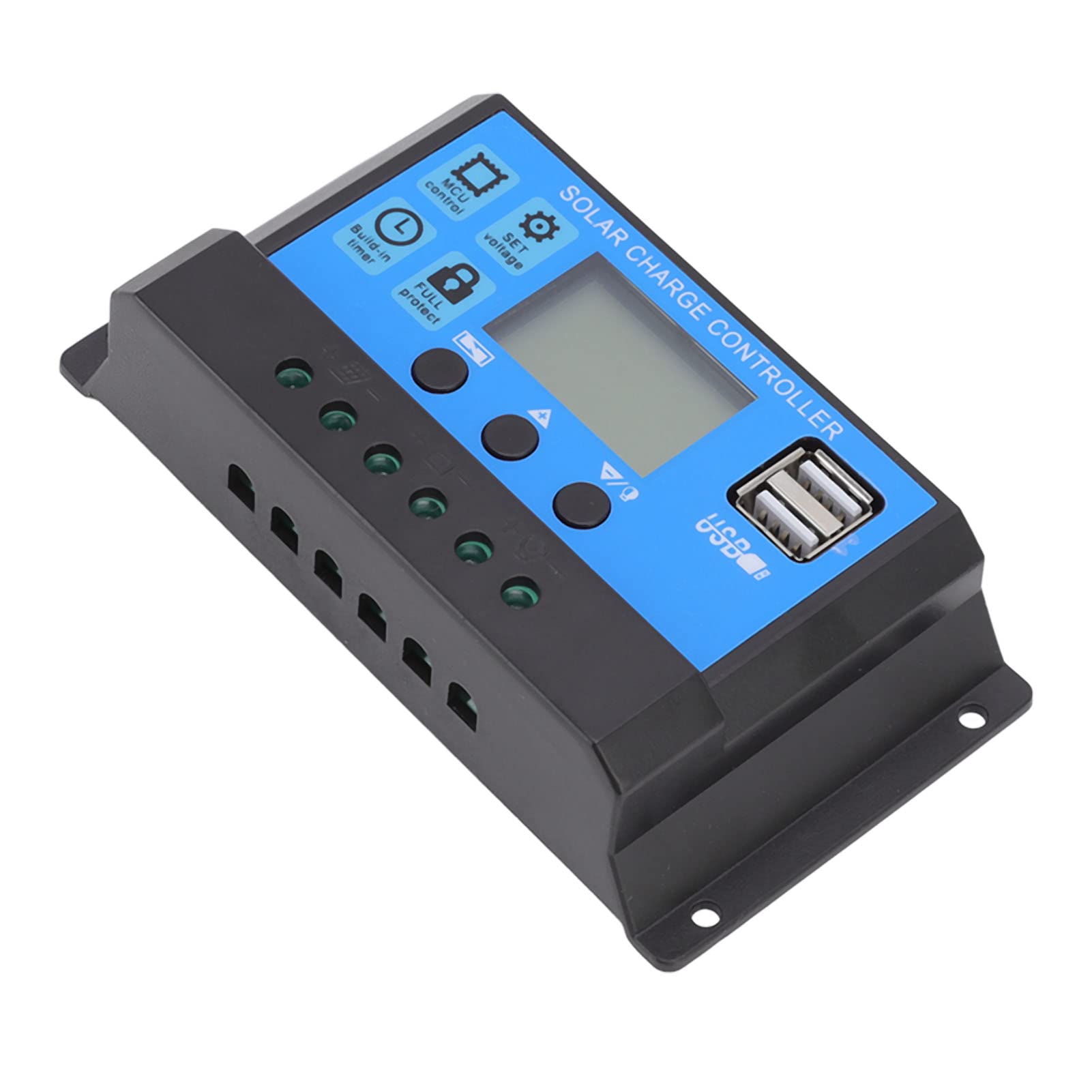 Omabeta 10A Solar Charge Controller with PWM Charging & Short Circuit Protection - Master Control Chip for Solar Street Lights, Home & RV Solar Power Systems