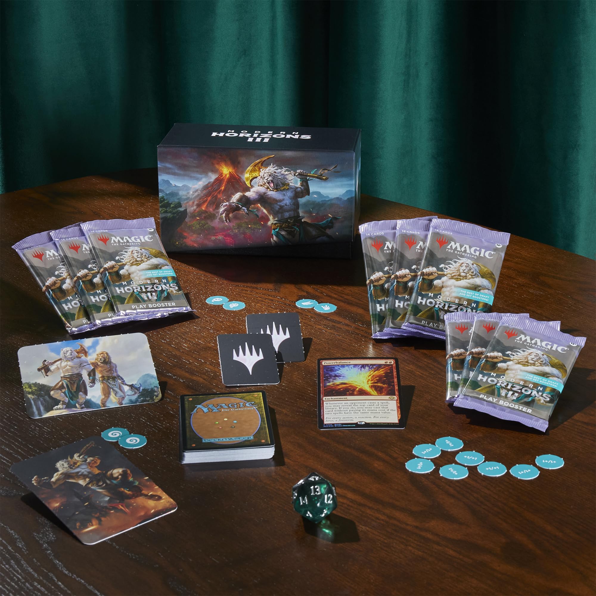 Magic: The Gathering Modern Horizons 3 Bundle - 9 Play Boosters, 30 Land Cards + Exclusive Accessories | Premium MTG Card Collection for Modern Format | Perfect for Tournaments, Casual Play & Collector's Display