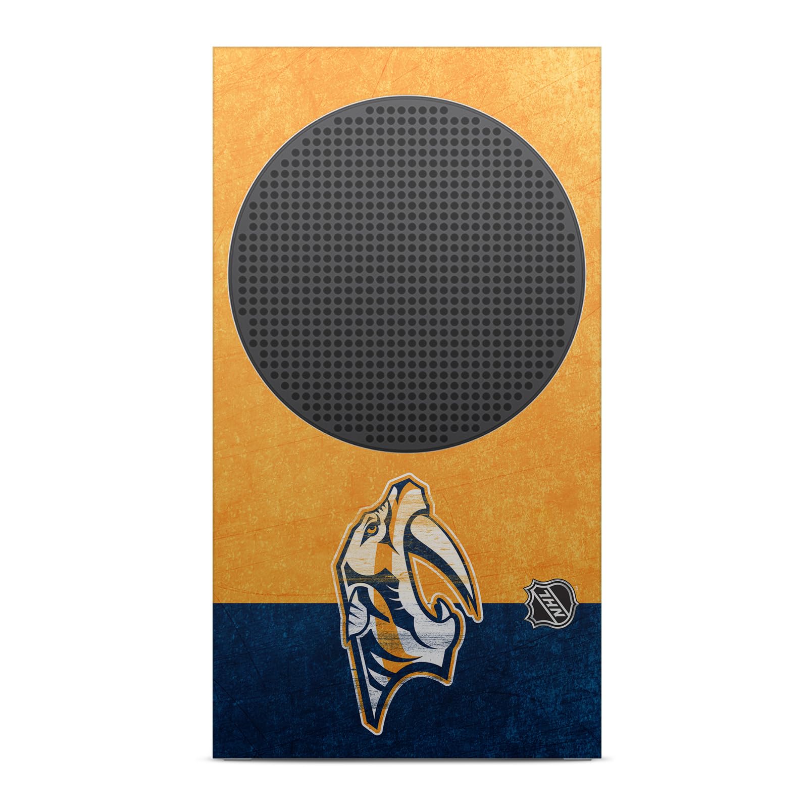 Officially Licensed NHL Nashville Predators Vinyl Sticker Decal for Xbox Series S Console - Half Distressed Gaming Skin Cover for Enhanced Grip & Style