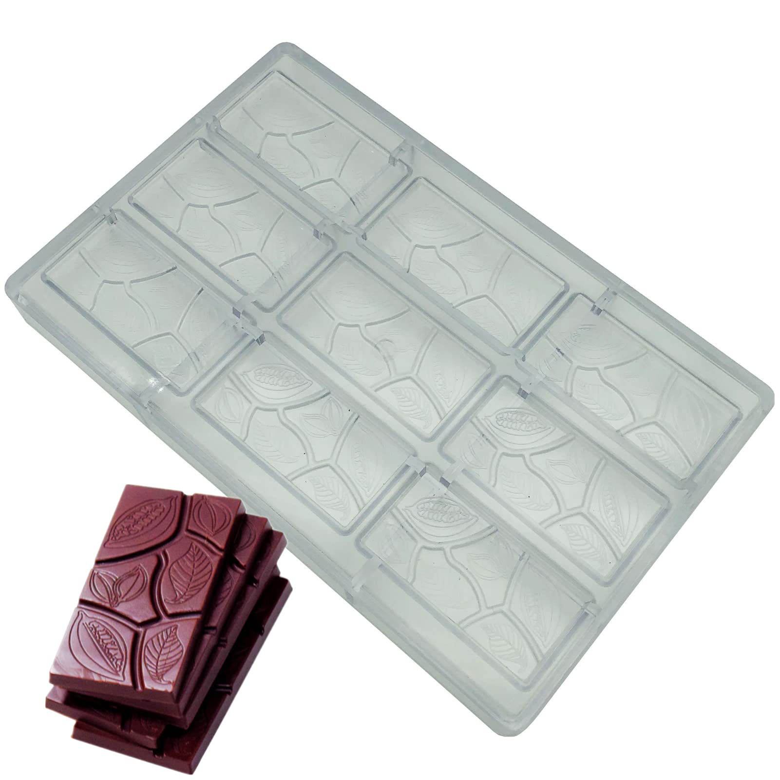 Premium Polycarbonate Chocolate Mold for Cocoa Leaves - DIY Candy Making Tool for Home Baking, Party Favors & Holiday Treats