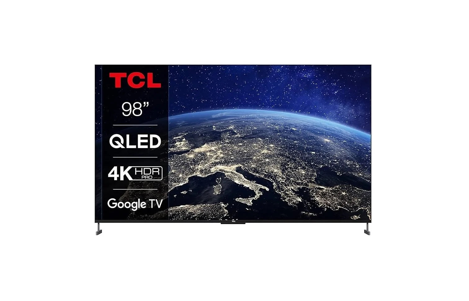 Rowa 98-Inch QLED UHD Smart TV with HDR and Built-In Receiver - Perfect for Home Theater, Gaming, and Entertainment