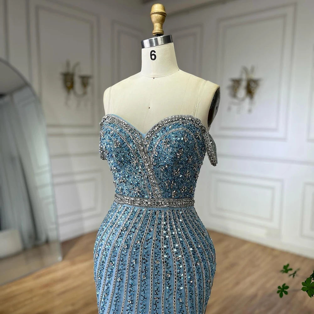 Luxury Dubai Caramel Spaghetti Strap Mermaid Gown with Feathers & Beads - Saudi Arabian Evening Dress for Formal Occasions LA72715 | Perfect for Weddings, Galas, Red Carpet Events & Special Celebrations