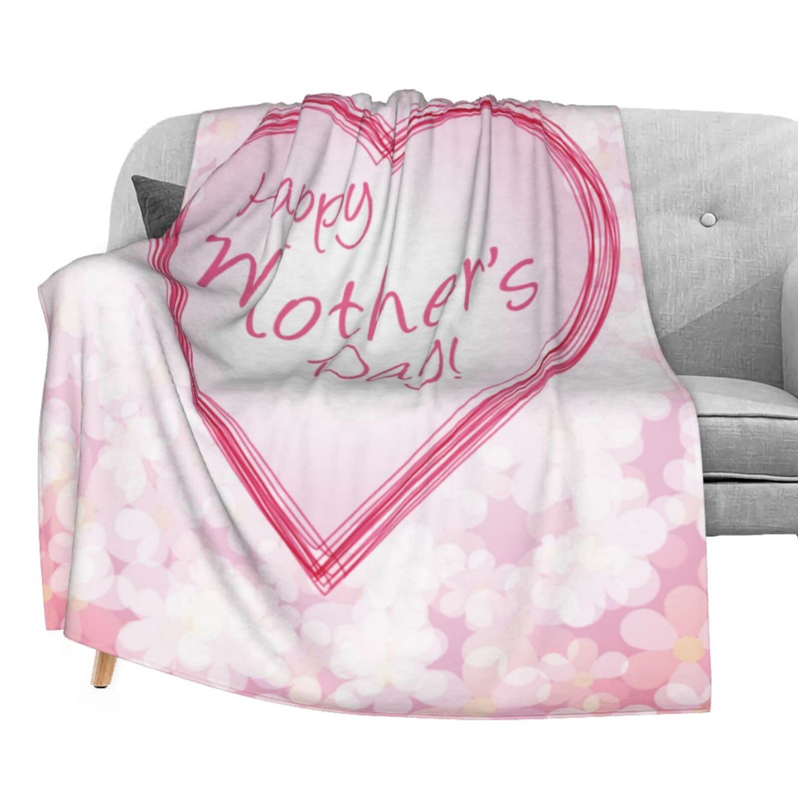 Lightweight Cozy Fleece Throw Blanket 60x80 Inches - Super Soft Warm Bed Blanket for Couch, Sofa & Bed - Perfect Gift for Women, Men & Kids on Mother's Day - Ideal for Lounging, Movie Nights & Winter Comfort