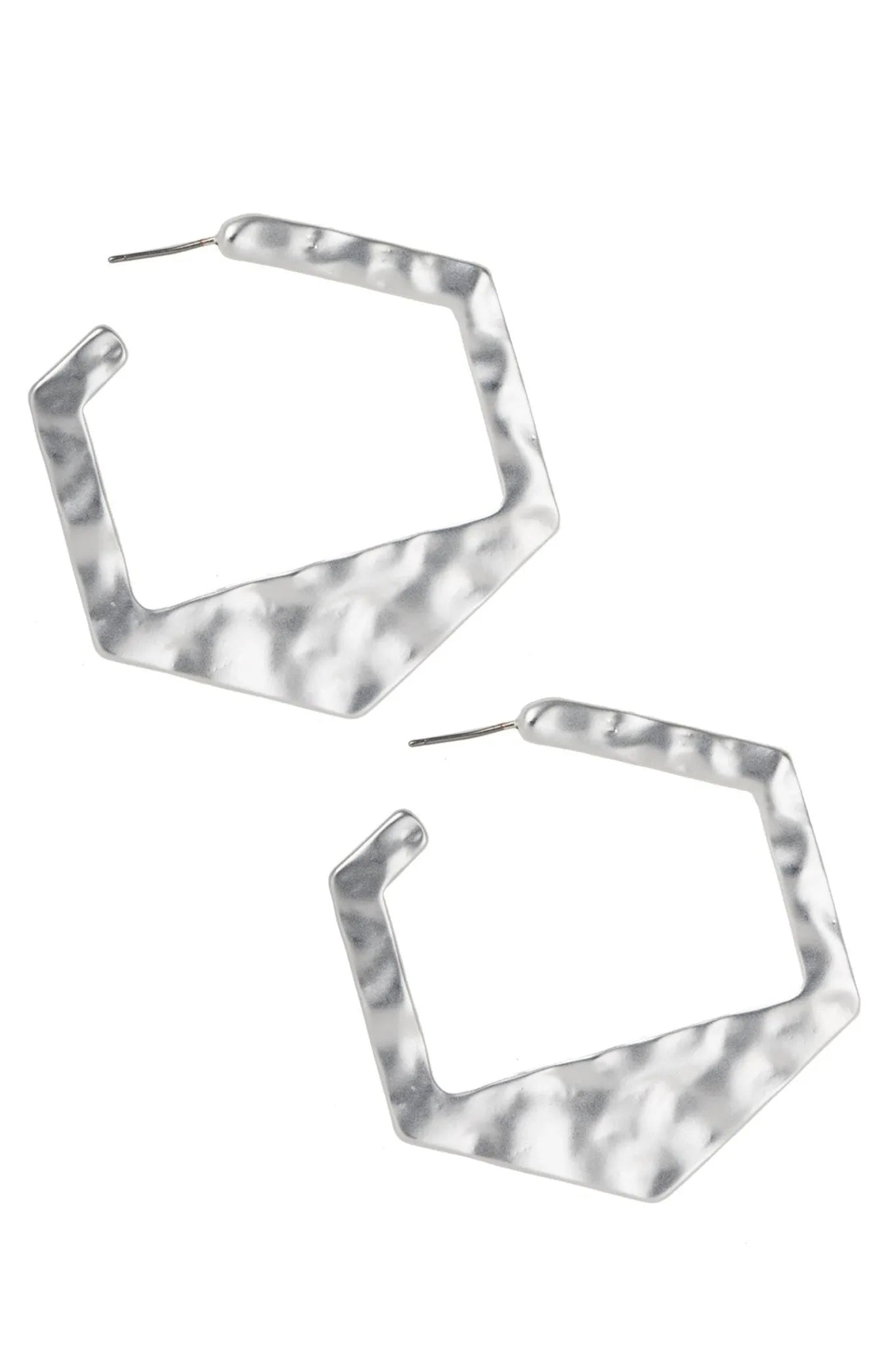 Hammered Geometric Earrings for Women - Handmade Boho Chic Dangle Earrings - Perfect for Parties, Weddings & Everyday Wear