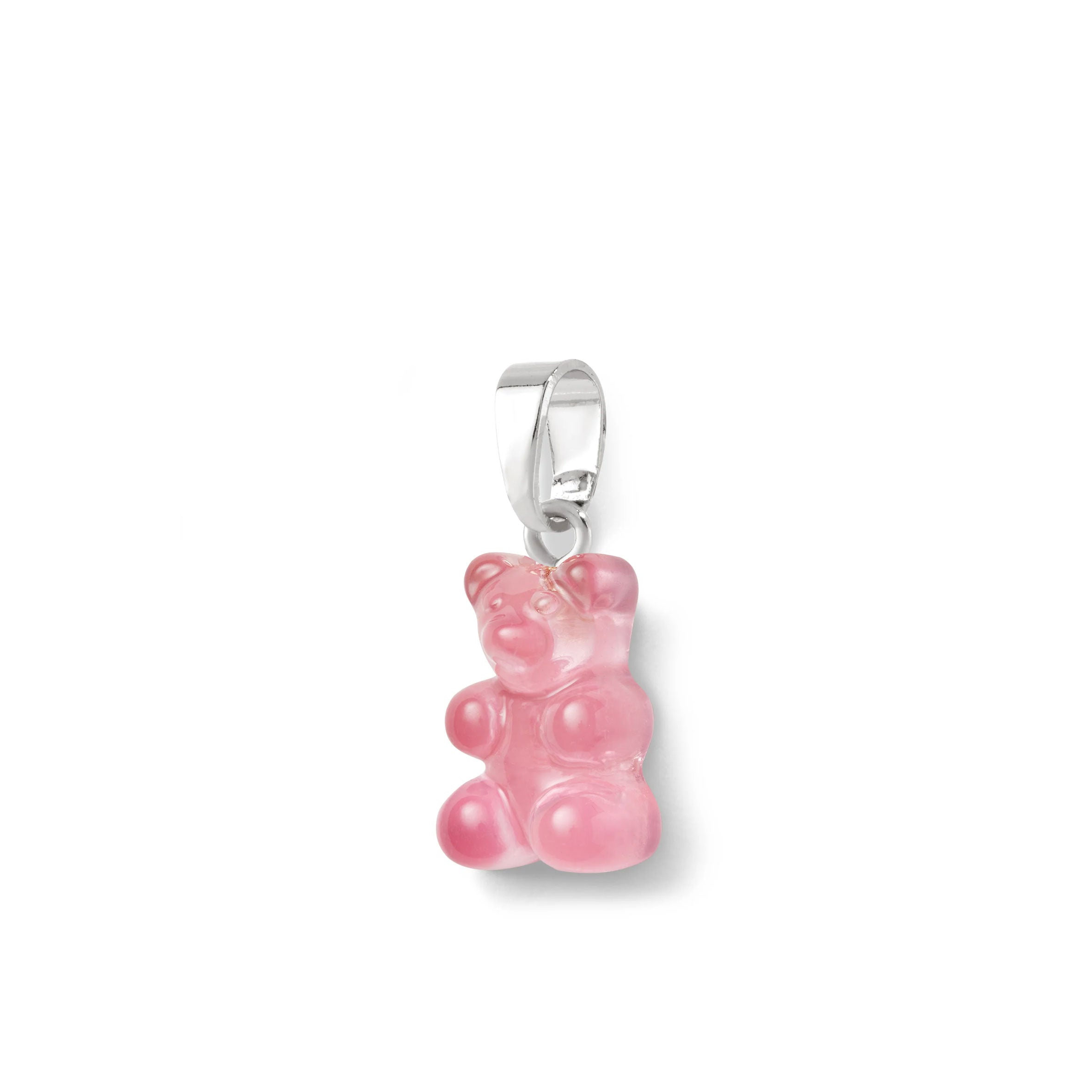 Nostalgia Bear Translucent Pendant Necklace with Silver Connector - Perfect for Gifts, Vintage Jewelry & Everyday Wear
