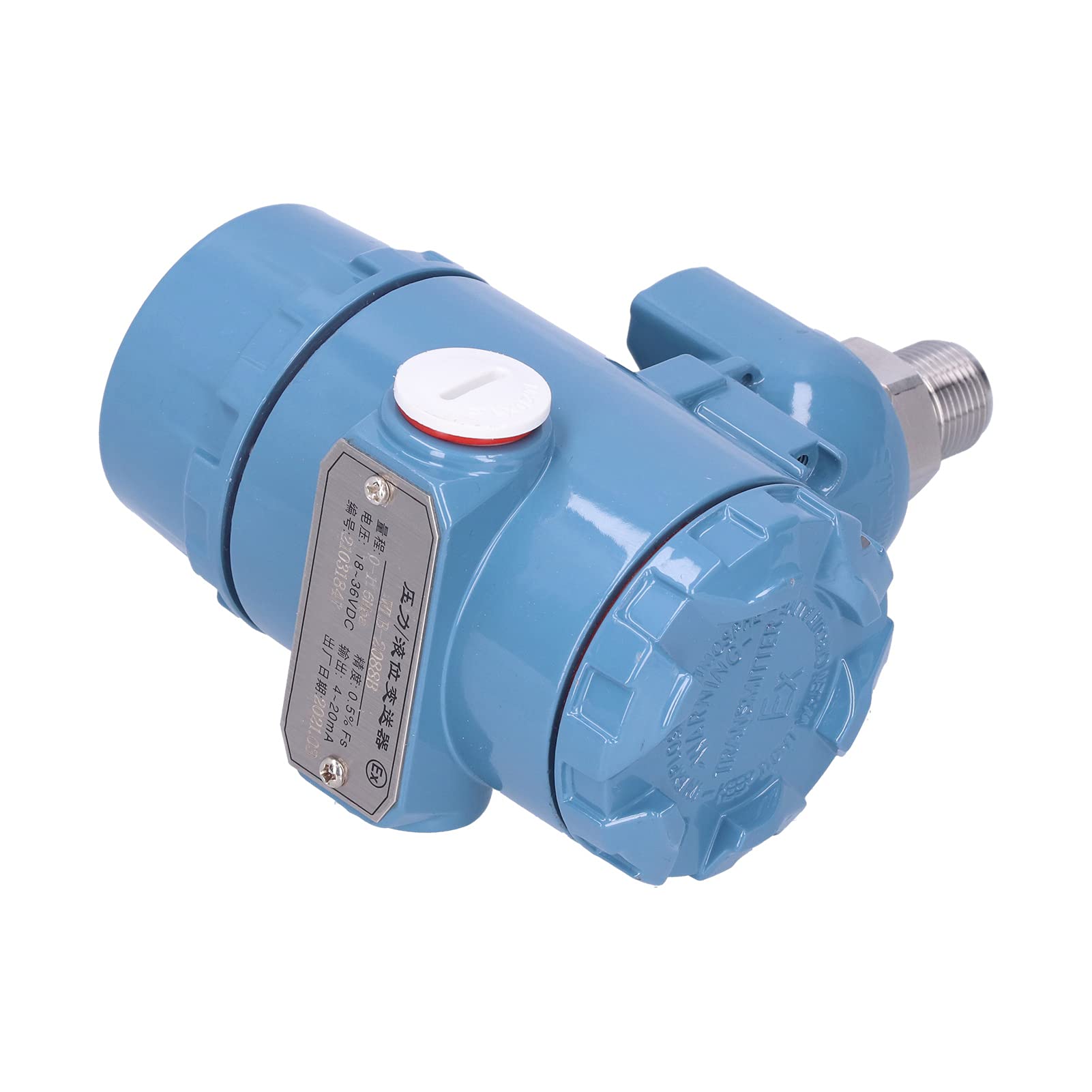 Professional Pressure Transducer for Industrial Use - High Accuracy Pressure Transmitter for Hydraulic Systems, HVAC, and Process Control Applications