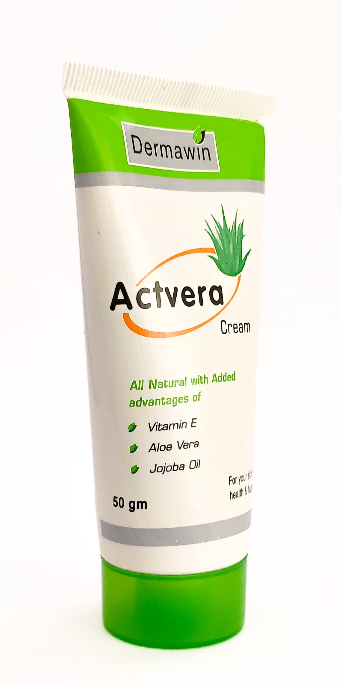 Actvera Aloe Vera Cream with Vitamin E & Jojoba Oil - Moisturizing Skin Care for Dry, Sensitive Skin - Perfect for Daily Hydration & After Sun Care
