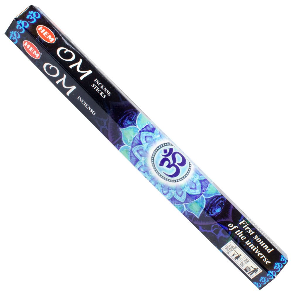 Premium Hem Incense Hexagonal Packs - OM Scent (6 Packs of 20g) for Meditation, Yoga & Relaxation | Aromatic Herbal Fragrance for Home, Office & Spiritual Practices