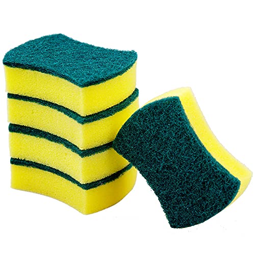 24 Pack Eco-Friendly Non-Scratch Kitchen Sponges for Dishwashing & Cleaning - Heavy Duty Scrub Sponges for Pots, Pans, Dishes & Countertops