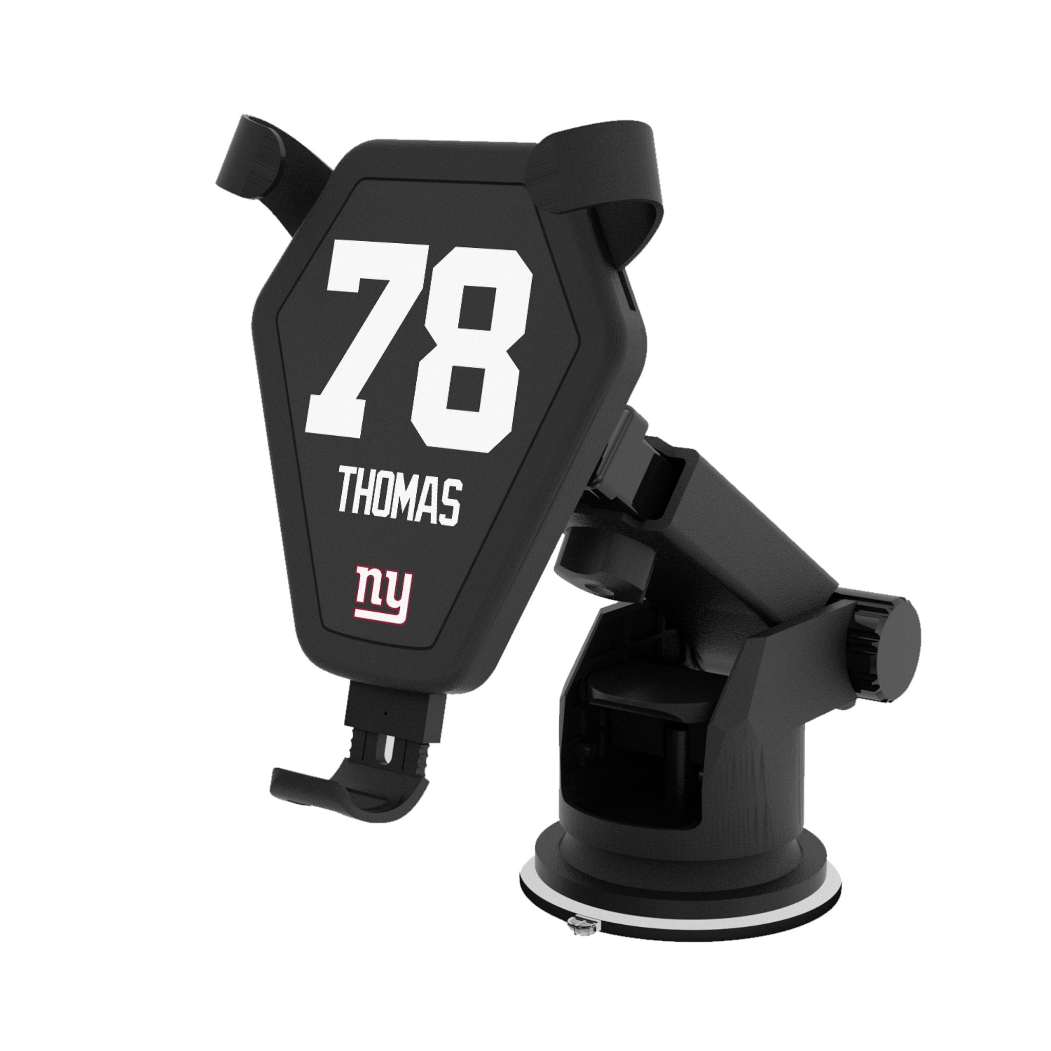 Andrew Thomas New York Giants 78 Ready Wireless Car Charger - Fast Qi Charging for iPhone & Android - Perfect for Road Trips & Commuting