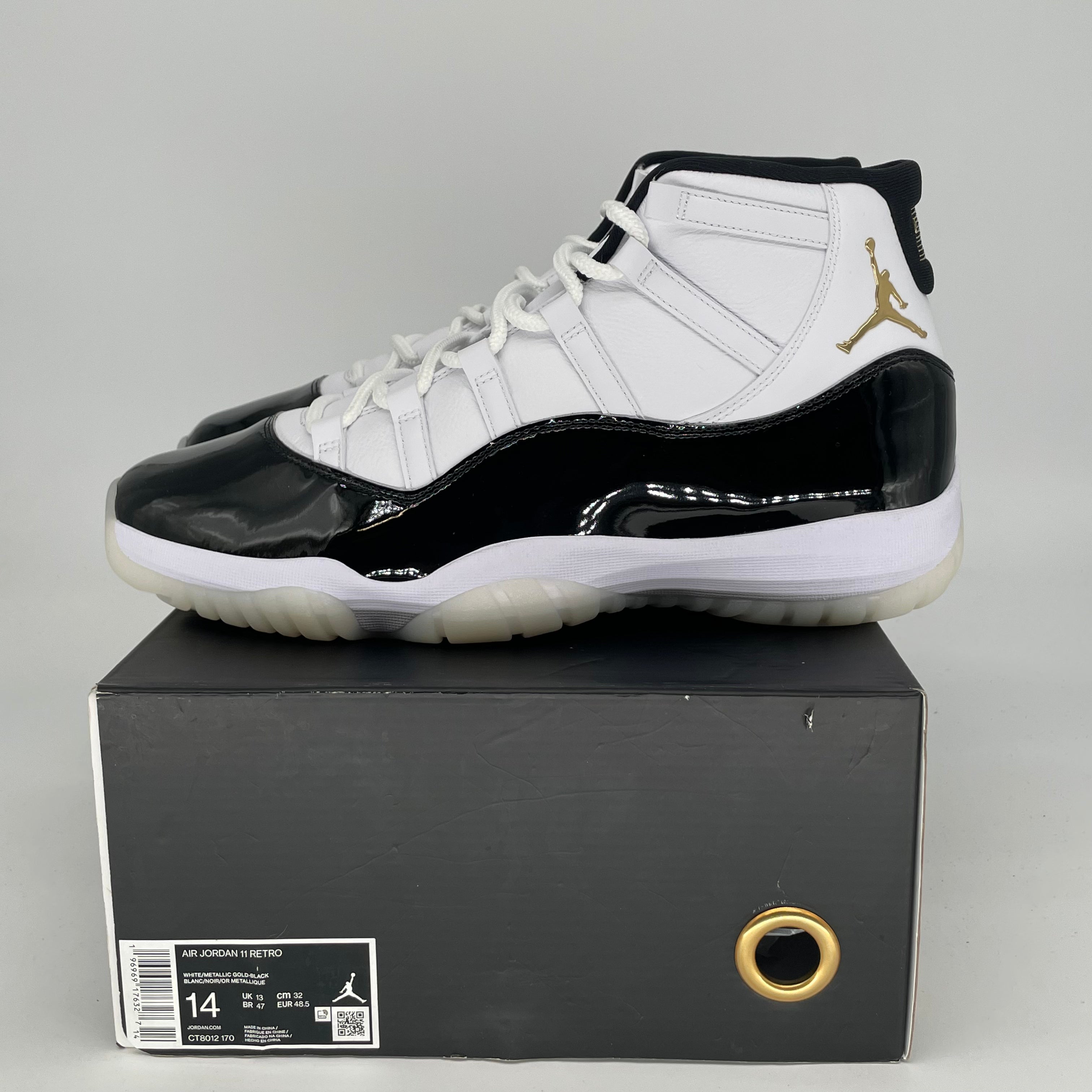 AIR JORDAN 11 DMP GRATITUDE Basketball Shoes Men's Size 14 (CT8012-170) - Perfect for Court Play & Sneaker Collectors