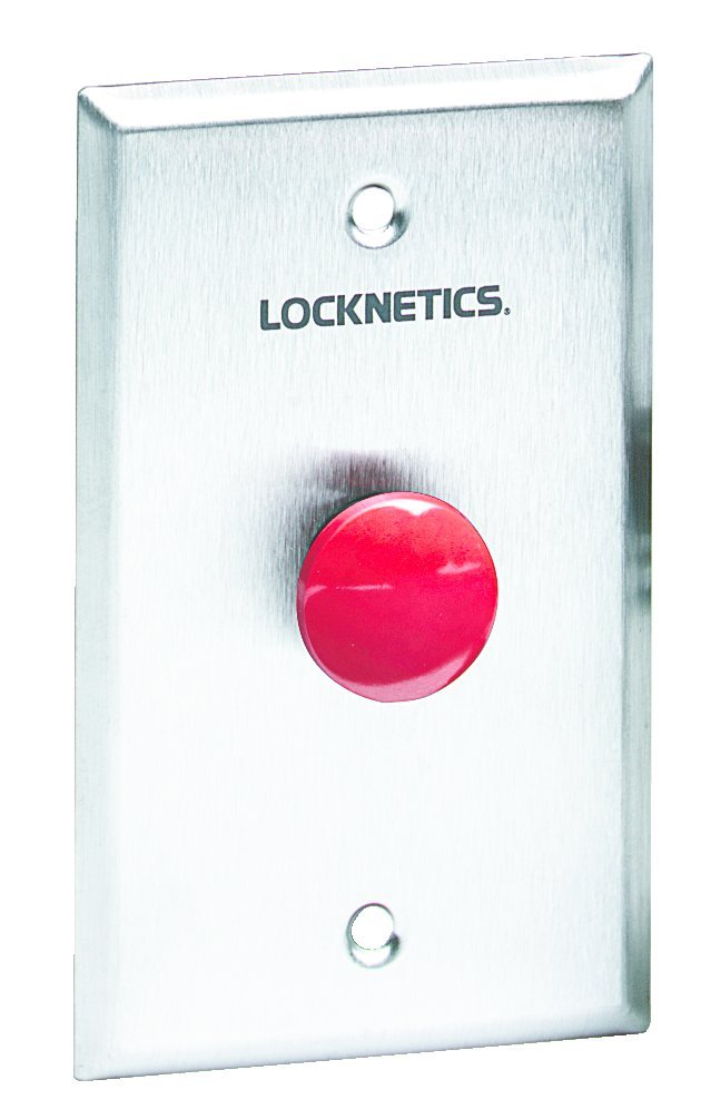 Schlage 701RD 24VDC Red Mushroom Push Button - 7/8