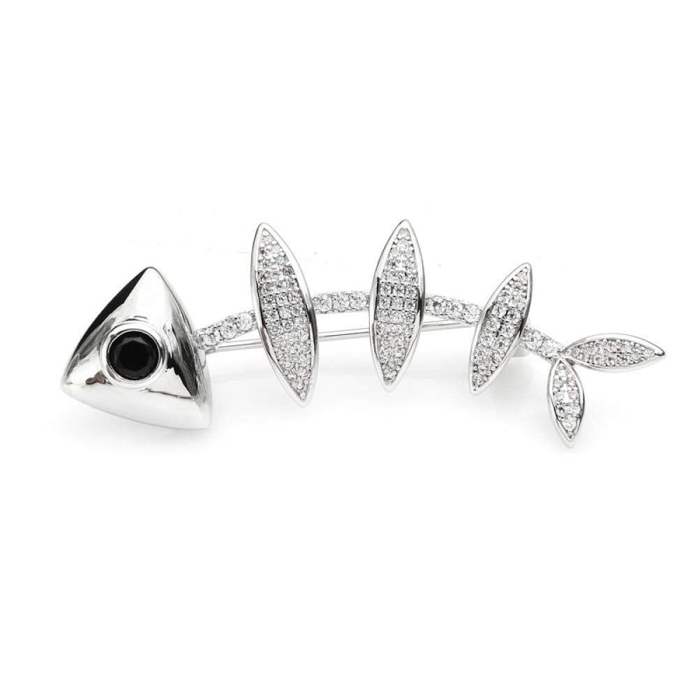 Fish Bone Brooches for Women - Stylish Pin Accessories for Jackets & Scarves