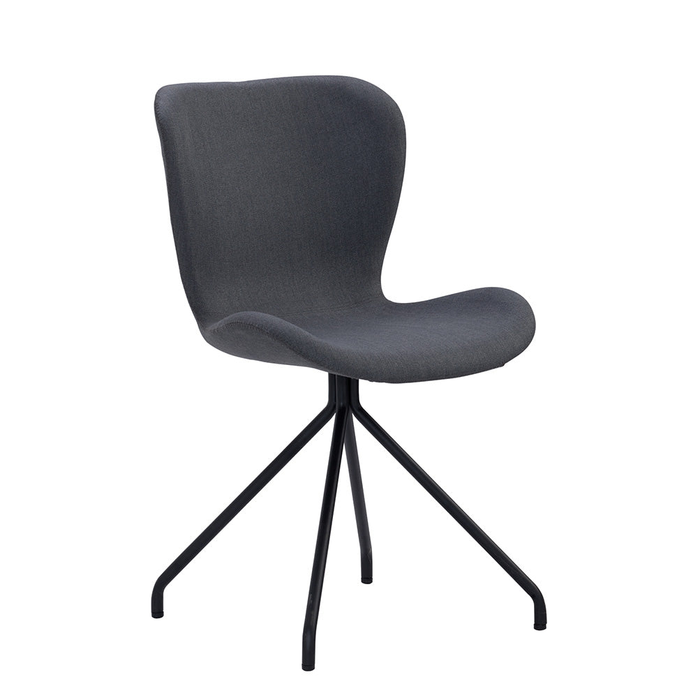 GRYTA Modern Dining Chair - Grey Upholstered Seat - Comfortable & Stylish for Kitchen, Dining Room, or Home Office - Perfect for Small Spaces & Entertaining Guests