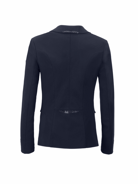 Pikeur Isalinne Kids Show Jacket - Night Blue Equestrian Riding Coat for Girls - Perfect for Horse Shows & Dressage Competitions