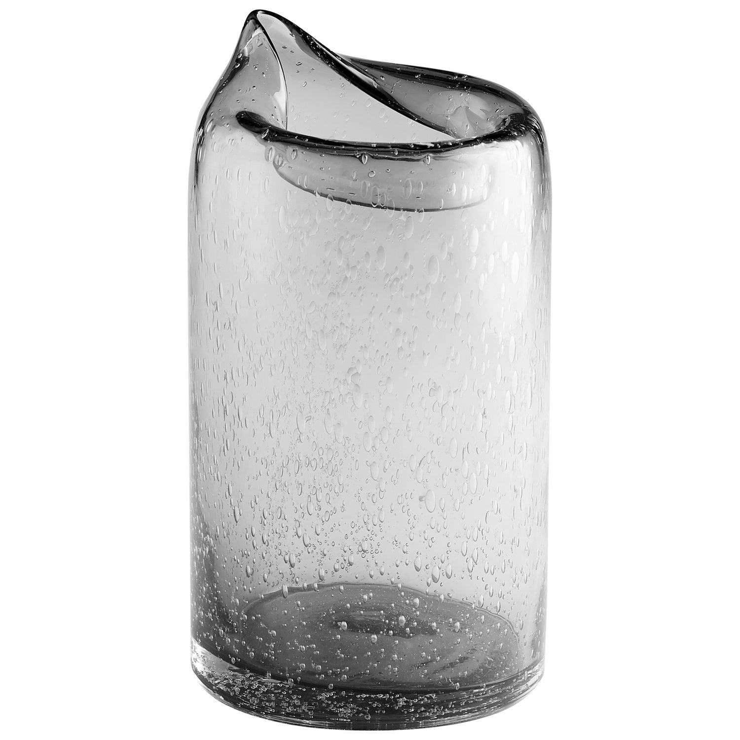 Cyan Design 11086 Large Clear Oxtail Vase - Elegant Home Decor for Living Room, Dining Table, or Wedding Centerpiece