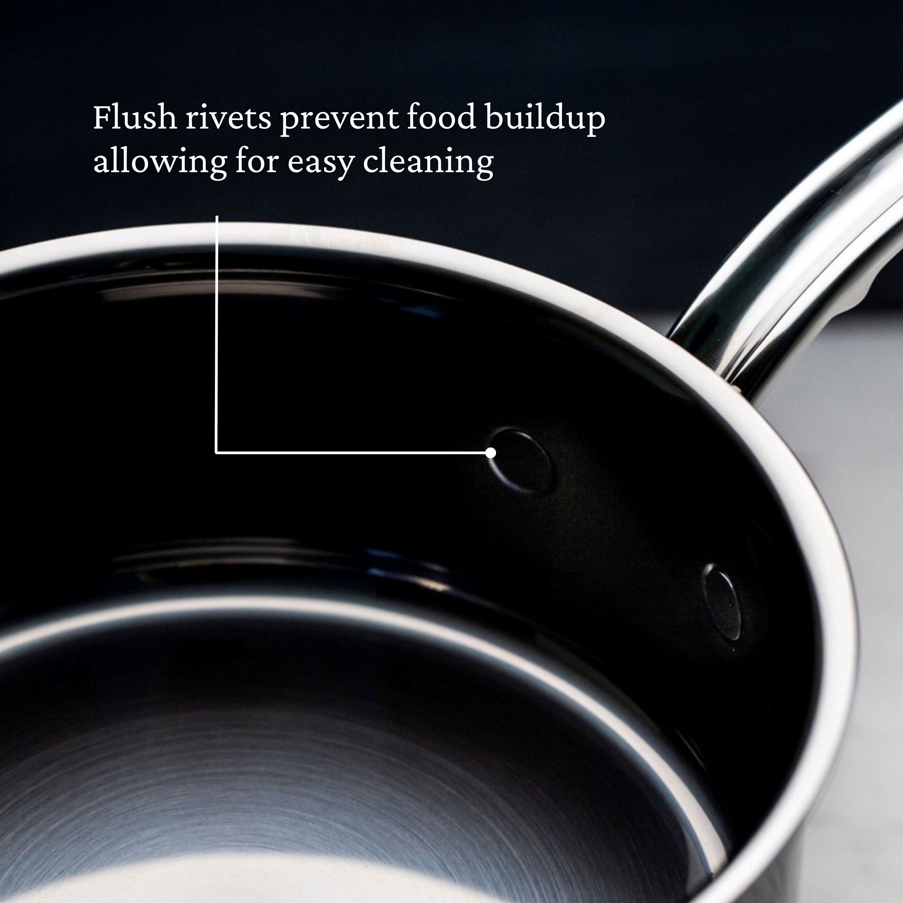 Hestan Nanobond Nonstick Covered Saucepan with Helper Handle - 4.0 Quart (22cm) - Premium Cookware for Induction, Gas & Electric Stoves - Perfect for Sauces, Soups & Slow Cooking
