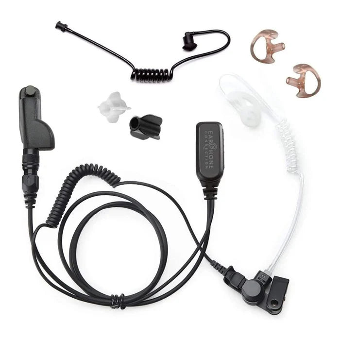 EP1334EC Hawk Lapel Microphone for Motorola APX/TRBO Radios - Easy Connect with Accessory Kit - Ideal for Law Enforcement, Security & Professional Communications