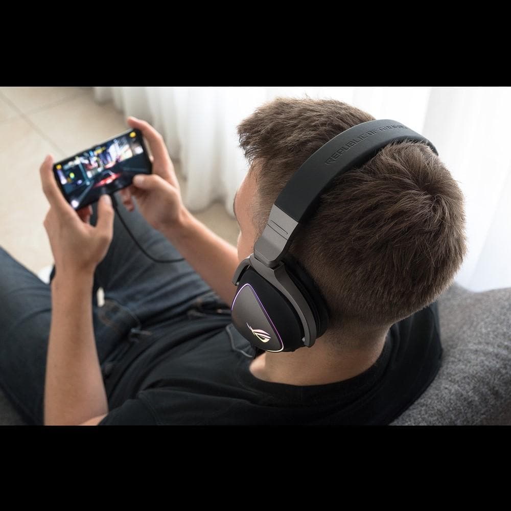 ASUS ROG Delta S Type-C Gaming Headset with Hi-Res ESS DAC, RGB Lighting & 7.1 Surround Sound - Perfect for PC, PS5, Xbox & Mobile Gaming