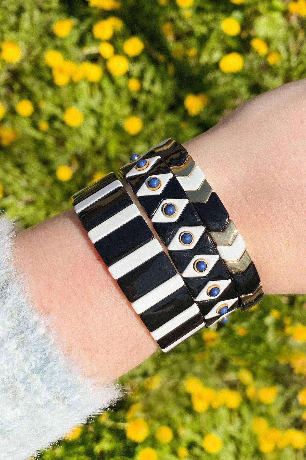 Art Deco Bracelet Set for Women - Vintage Style Jewelry Set with Rhinestones - Perfect for Parties, Weddings & Evening Events