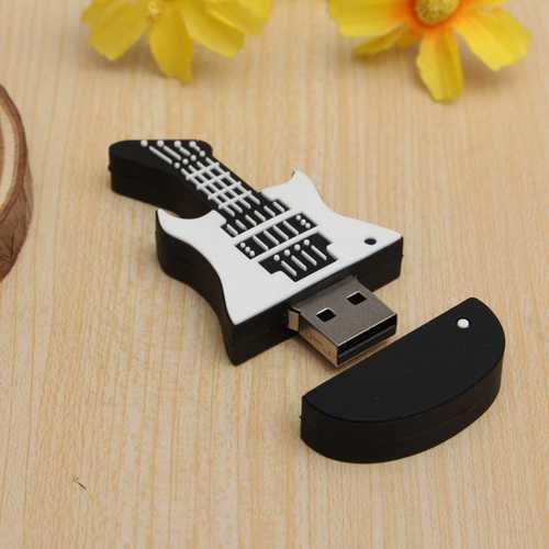 8GB USB 2.0 Flash Drive for Guitarists - Portable Memory Stick for Music Files, Photos & Documents - Perfect for Musicians, Students & Office Use