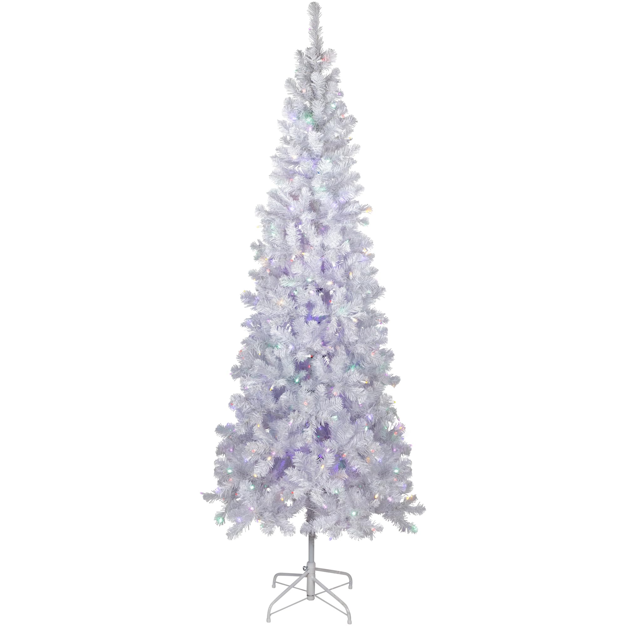 Northlight 7.5-Foot Pre-Lit Artificial Christmas Tree with Multi-Color LED Lights | 36