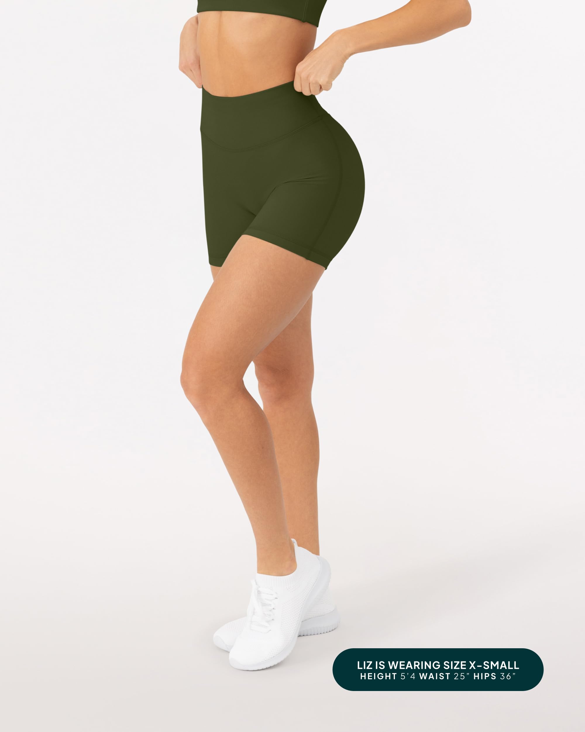 Buttery Soft High Waisted Yoga Shorts for Women - 4