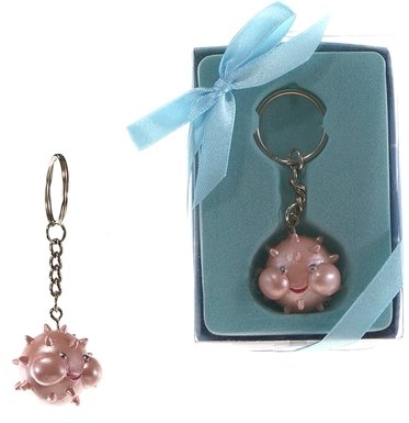 48PCS Baby Puffer Fish Keychains - Cute Blowfish Key Rings for Kids & Adults - Perfect for Backpacks, Gifts, Party Favors and Home Decor