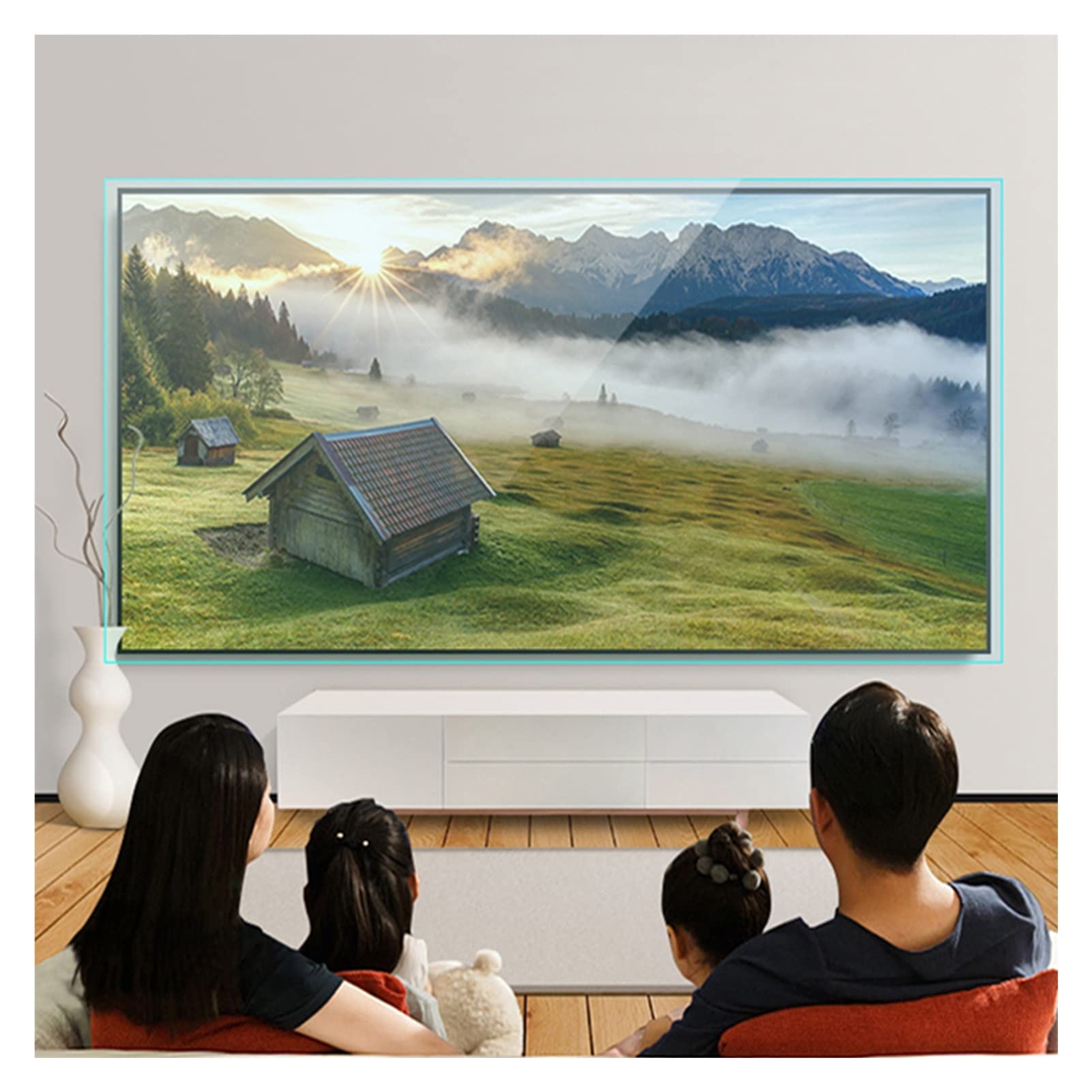 JSSSM Anti Blue Light Screen Protector - 34 Inch HD Film (815x345mm) for Computer Monitor - Reduce Eye Strain & Improve Sleep - Perfect for Office Work, Gaming & Nighttime Browsing