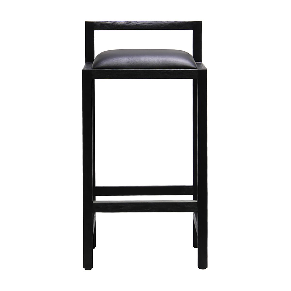 Koko Bar Stool - 29.5 Inch Height Adjustable Counter Stool for Kitchen Island, Breakfast Bar & Home Decor - Modern PU Leather Seat with Metal Base