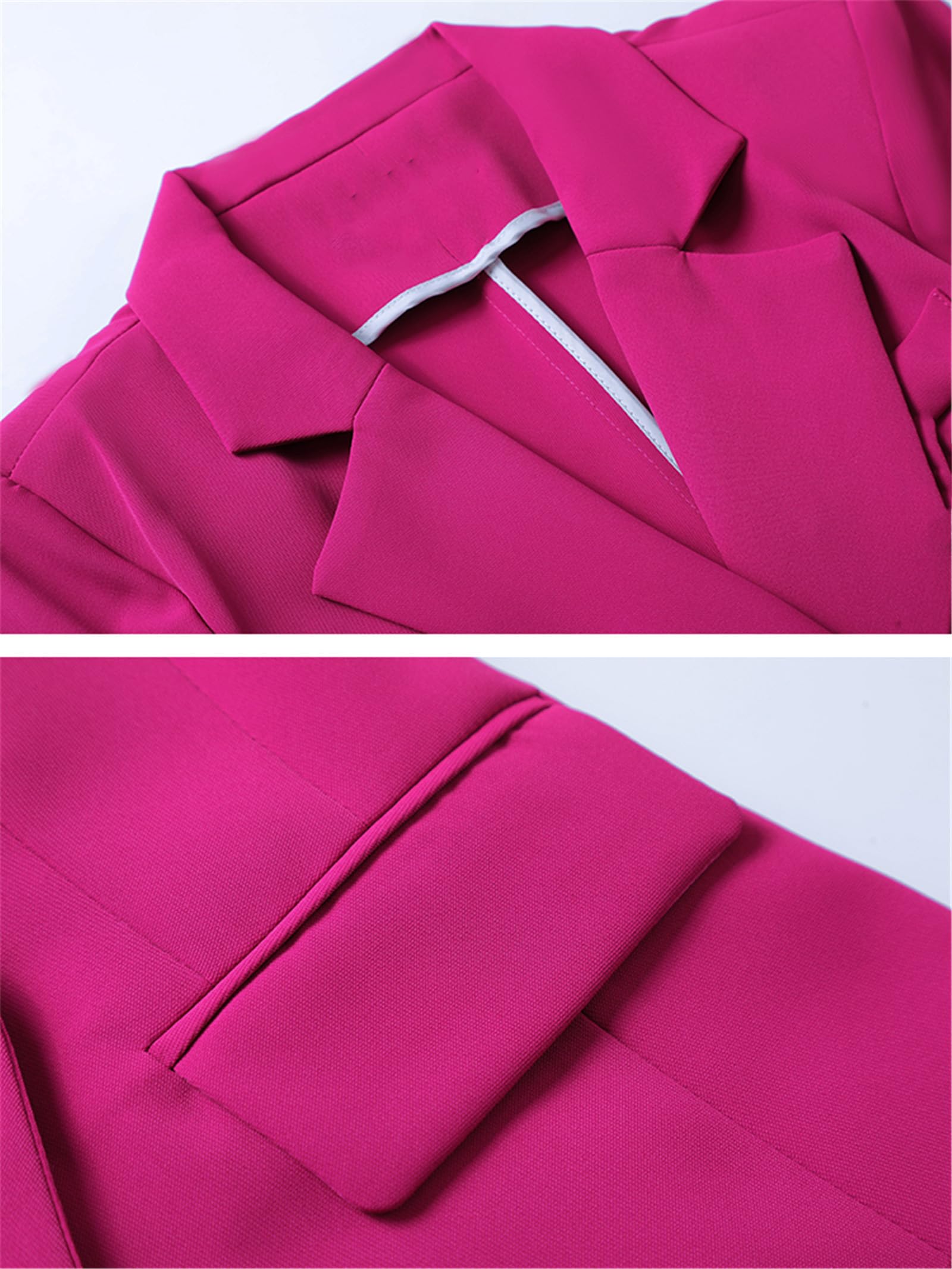 Women's Spring Summer Pant Suit Set - Short Sleeve Blazer Jacket & Business Trousers 2 Piece Workwear | Office Attire, Professional Outfits, Formal Occasions
