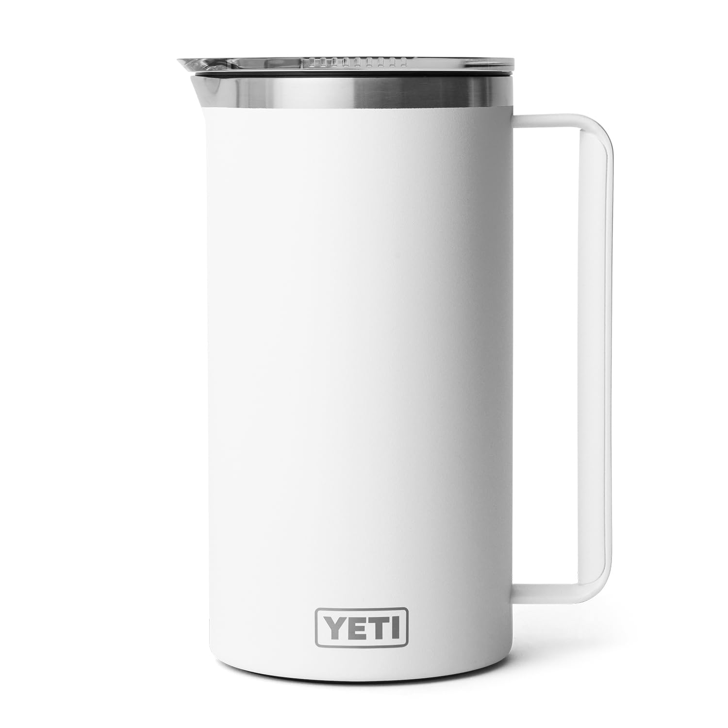 YETI Rambler 64 oz Vacuum Insulated Stainless Steel Pitcher with MagSlider Lid - White | Outdoor, Camping, BBQ & Party Drink Dispenser