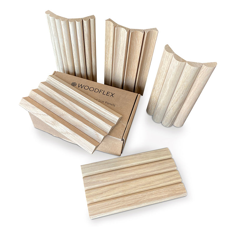 WOODFLEX Flexible Oak Veneer 5-Piece Sample Box Set - Perfect for Furniture Restoration, DIY Woodworking & Home Decor Projects