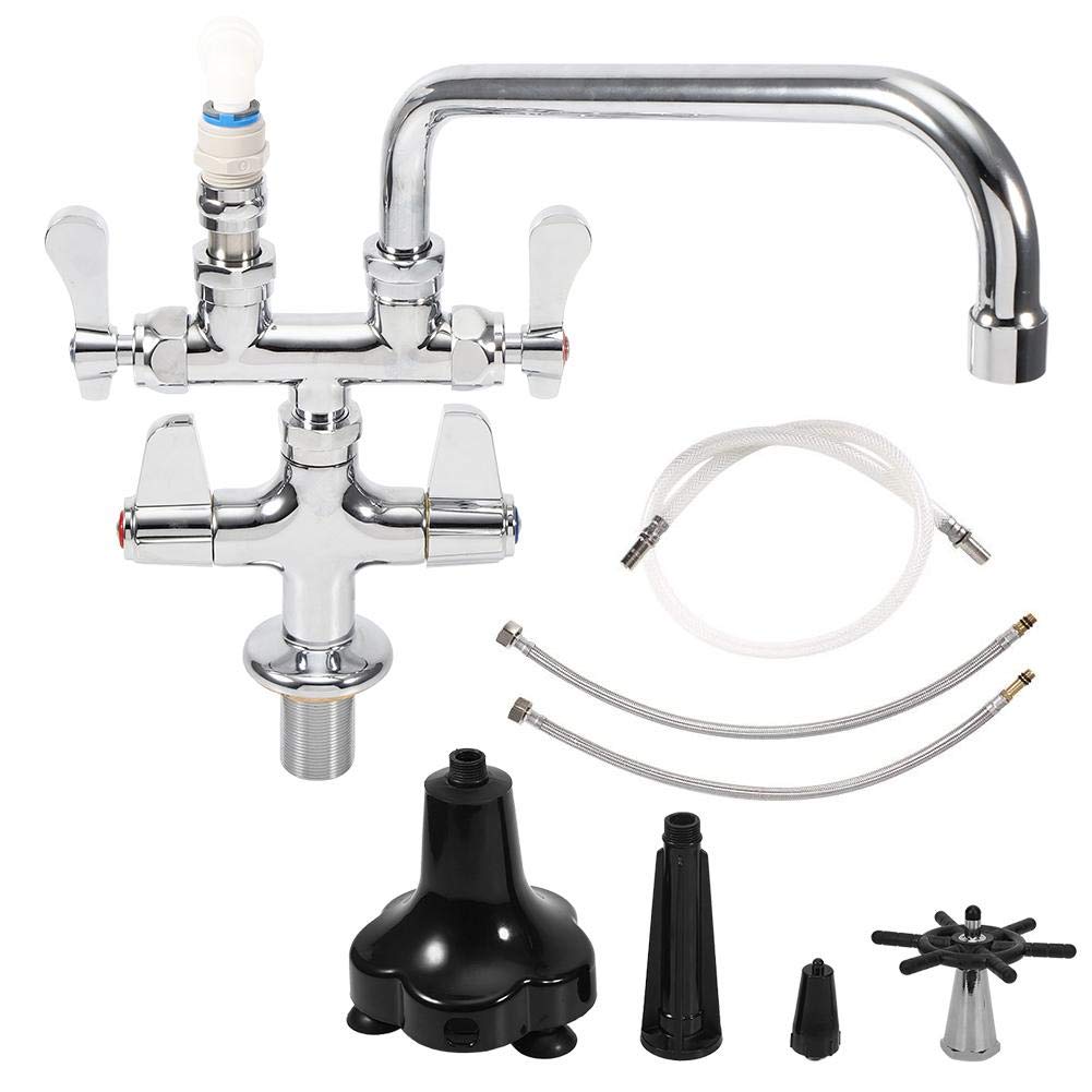 Oumij1 Cup Rinser - Commercial Glass Cup Washer with Dual Temperature Faucet - Bar, Coffee & Milk Tea Shop Cleaning Accessories - Perfect for Fast-Paced Cafes and Beverage Businesses