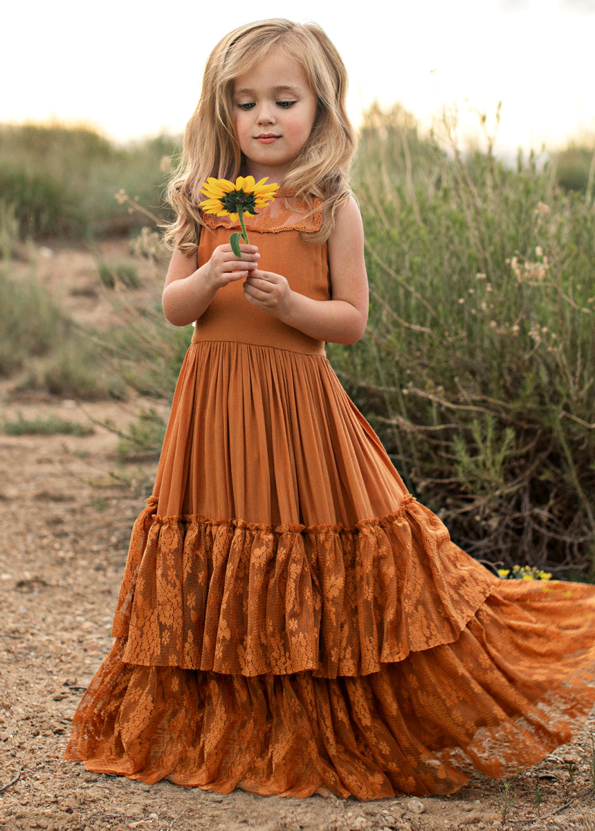 Catrin Dress in Marigold - Flowy Summer Midi Dress for Women | Perfect for Beach Vacations, Date Nights & Casual Outings